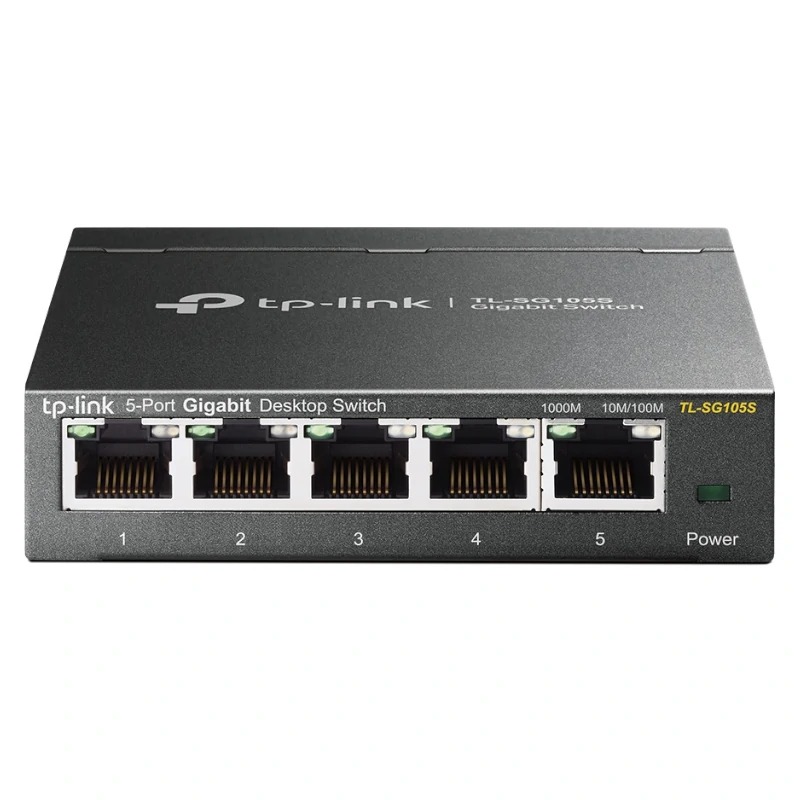 Switch TP-Link TL-SG105S - 5xGB RJ45 - Metal Switch TP-Link TL-SG105S - 5xGB RJ45 - Metal